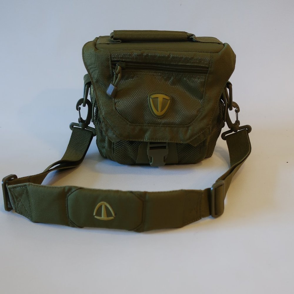 Unisex Tenba Green Shoulder Camera Case Square Bag *